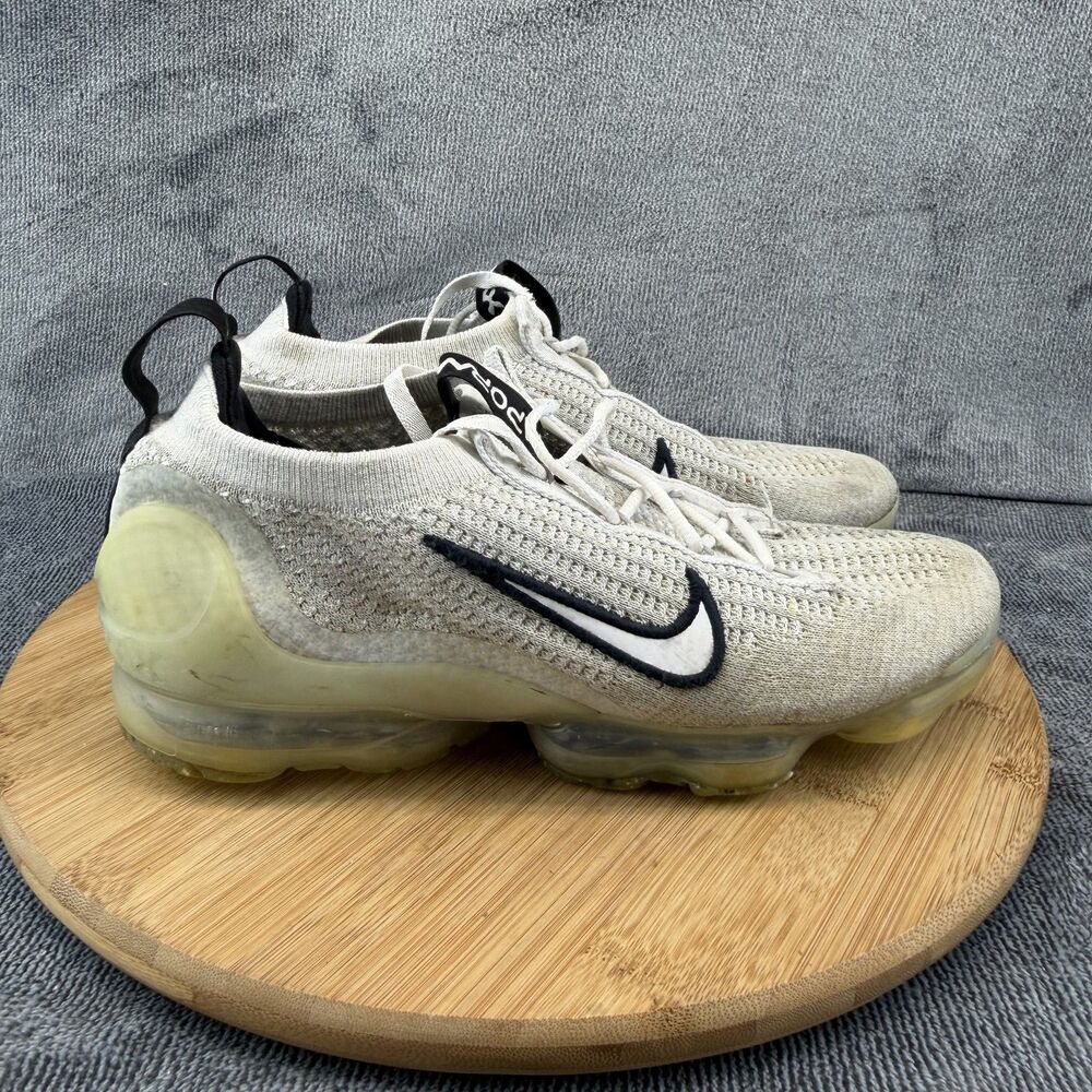 Nike Air VaporMax Shoes Mens Size 7.5 White Sneakers DH4084-100 No Insoles